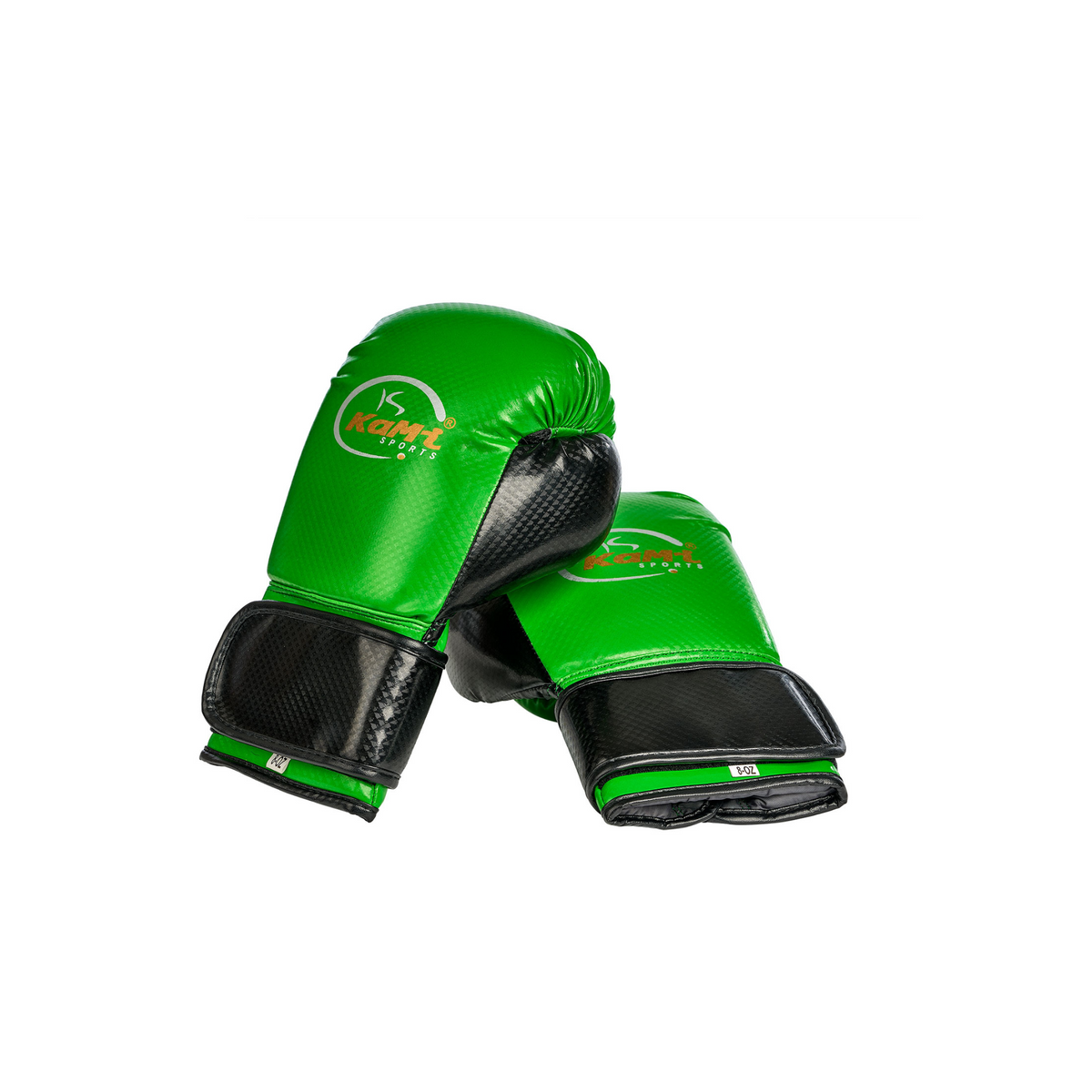 Frontansicht hochwertiger Kinder Boxhandschuhe in grün, entworfen für Sicherheit und Komfort junger Sportler. Diese Handschuhe sind robust, passgenau und bieten dank Premium-Schaumstofftechnologie exzellenten Knöchelschutz. Sie verfügen über eine lange Stulpe zur Handgelenkunterstützung, sind atmungsaktiv durch eine Mesh-Handfläche für Komfort und aus langlebigem PU-Leder gefertigt. Ideal für Boxen, MMA, Kickboxen und Muay Thai, schützen sie junge Athleten bei intensivem Training und Wettkämpfen.