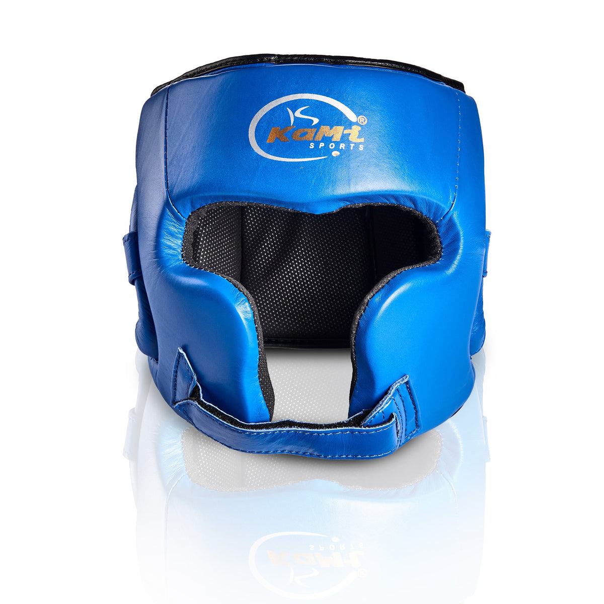 Hochwertiger Rindsleder Kampfsport-Kopfschutz, universell einsetzbar, optimaler Schutz, individuell anpassbar, langlebig.